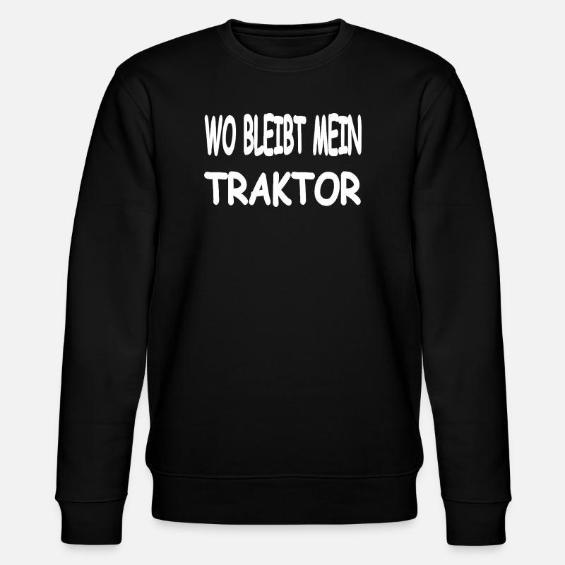 Traktor - Stanley/Stella Unisex Bio-Sweatshirt CHANGER  - Schwarz