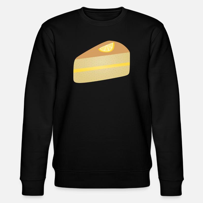 Zitronenscheibe Mohnkuchen Dessert Zitrus - Stanley/Stella Unisex Bio-Sweatshirt CHANGER  - Schwarz