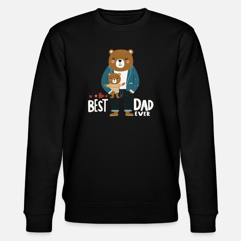 Le meilleur papa - Sweat bio CHANGER Stanley/Stella Unisexe - noir