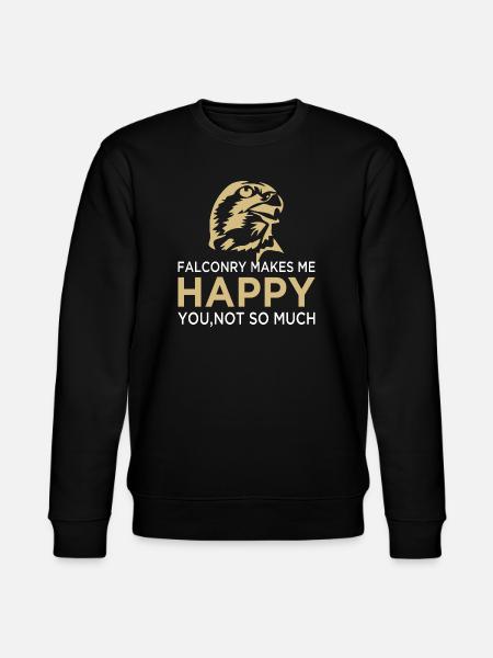 Falknerei Falkner Falknerin Beizjagd Greifvogel - Stanley/Stella Unisex Bio-Sweatshirt CHANGER  - Schwarz