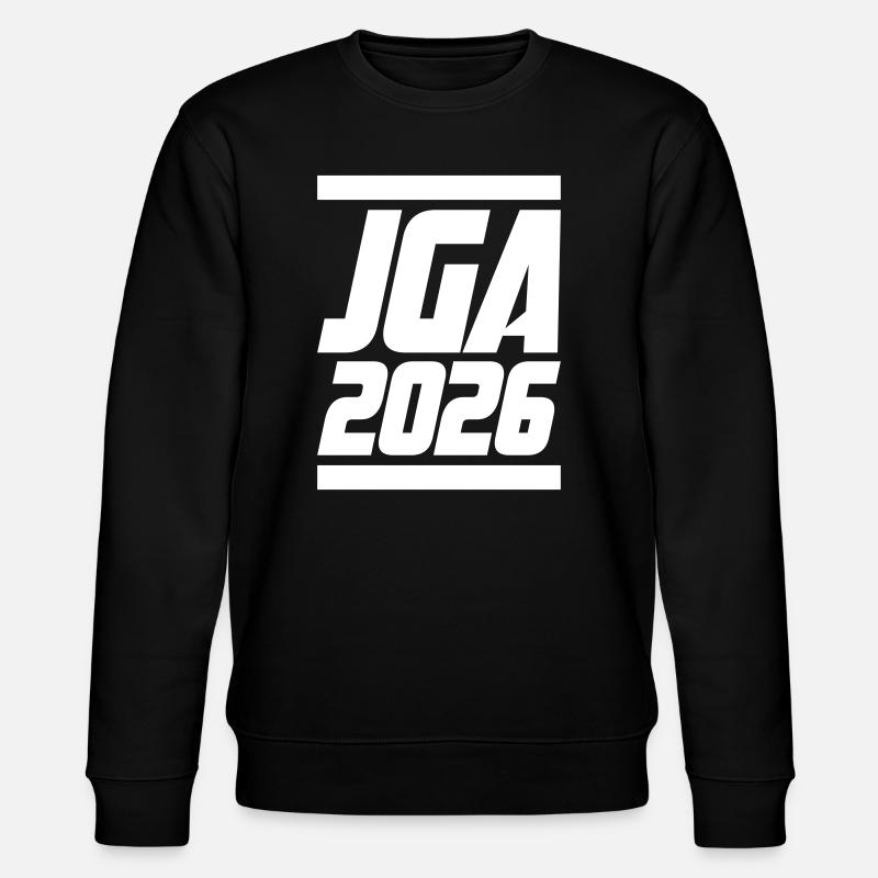 Jga 2026 Junggesellenabschied Party - Stanley/Stella Unisex Bio-Sweatshirt CHANGER  - Schwarz