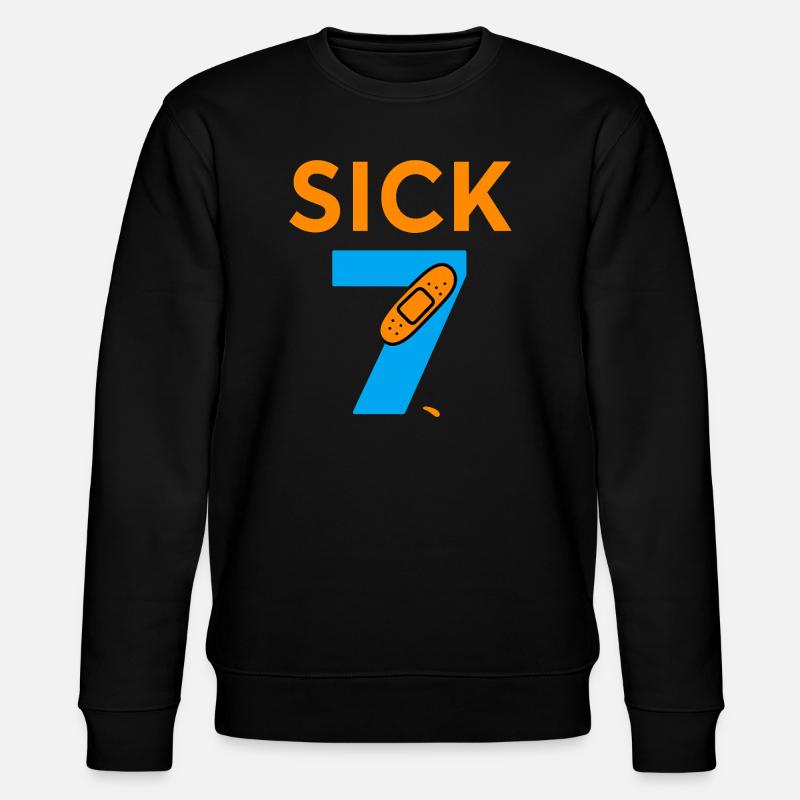 Sick Seven Meme Tee Six Seven - Stanley/Stella CHANGER Unisex Organic Sweatshirt - black