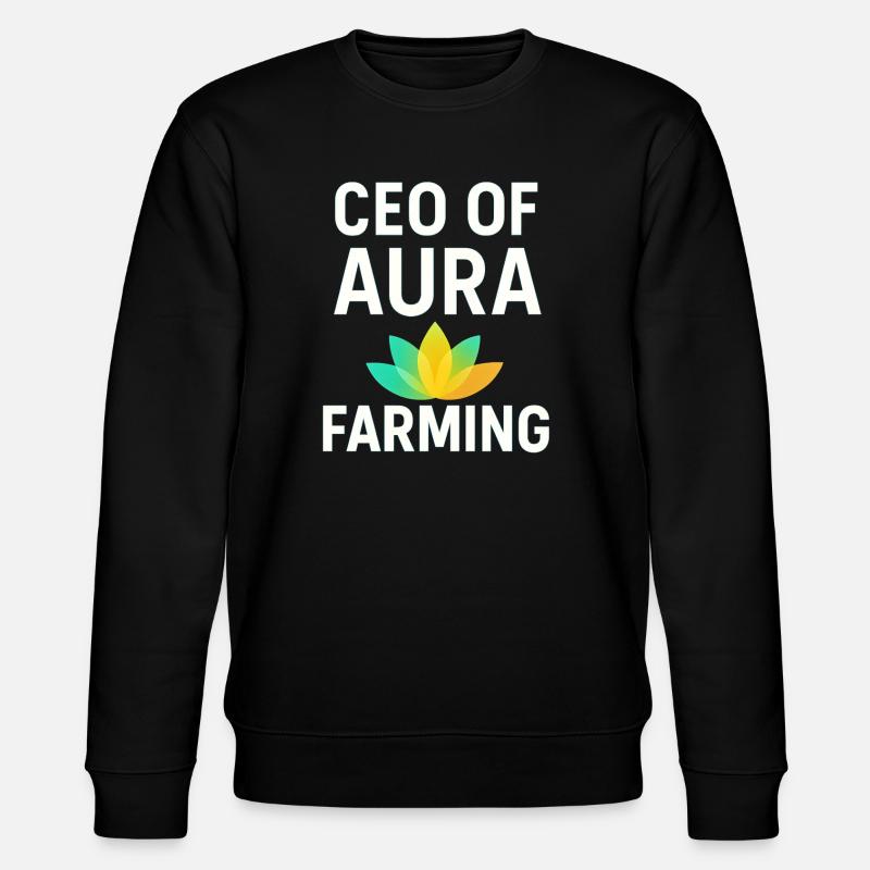 PDG d’aura farming Dicton drôle - Sweat bio CHANGER Stanley/Stella Unisexe - noir