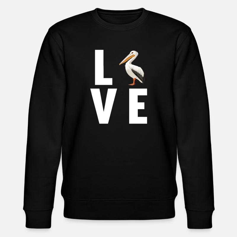Pelikane Pelikan - Stanley/Stella Unisex Bio-Sweatshirt CHANGER - Schwarz