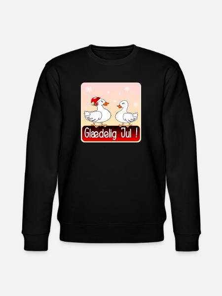 Merry Christmas Christmas Goose - Stanley/Stella CHANGER Unisex Organic Sweatshirt - black