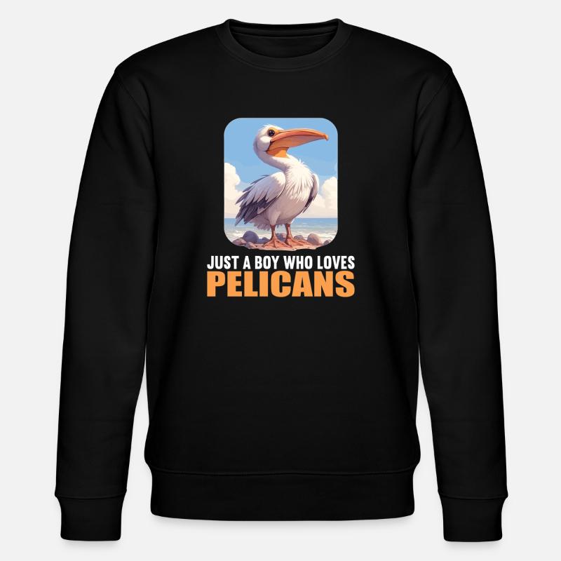 Pelikane Pelikan - Stanley/Stella Unisex Bio-Sweatshirt CHANGER  - Schwarz