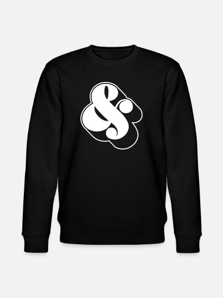 Dampersand & – Funky Swag Symbol Design - Stanley/Stella CHANGER Unisex Organic Sweatshirt - black