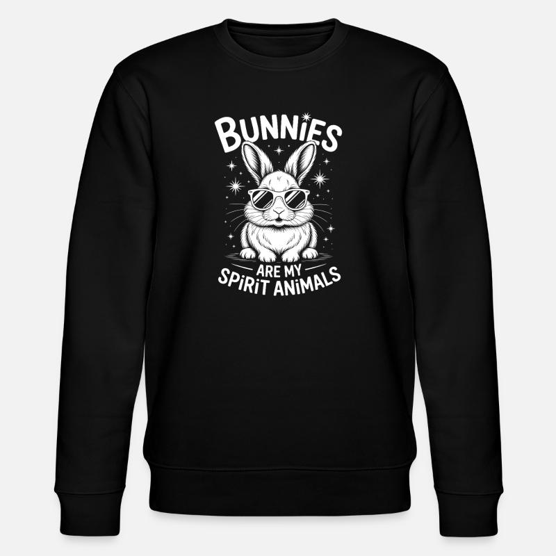 Lapin disant lapin drôle lapin cadeau - Sweat bio CHANGER Stanley/Stella Unisexe - noir