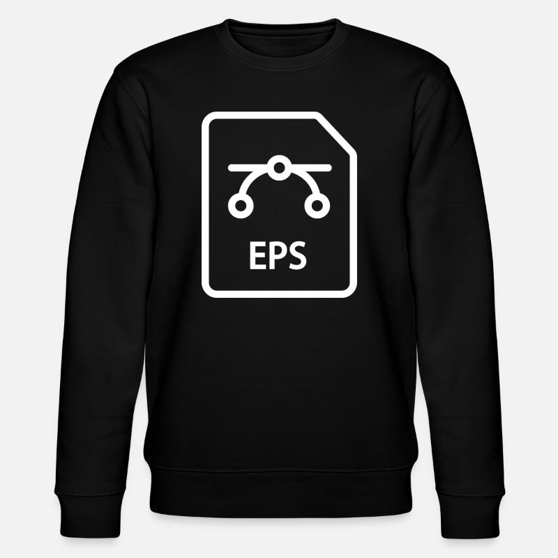 EPS file - Stanley/Stella CHANGER Unisex Organic Sweatshirt - black