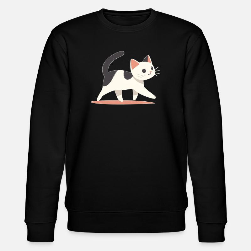 Katze - Stanley/Stella Unisex Bio-Sweatshirt CHANGER  - Schwarz