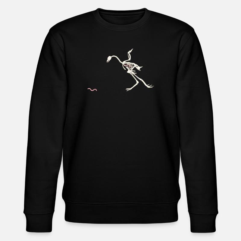 Frei und glücklich geschältes Huhn - Stanley/Stella Unisex Bio-Sweatshirt CHANGER  - Schwarz