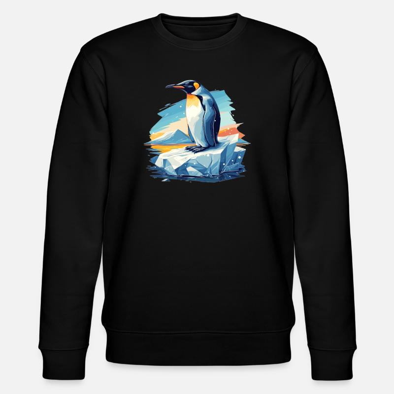 Pinguine Pinguin - Stanley/Stella Unisex Bio-Sweatshirt CHANGER  - Schwarz