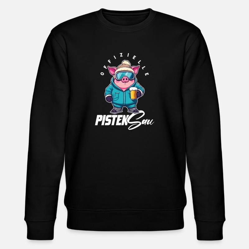Pistes Sau Ski Masque d’après-ski - Sweat bio CHANGER Stanley/Stella Unisexe - noir