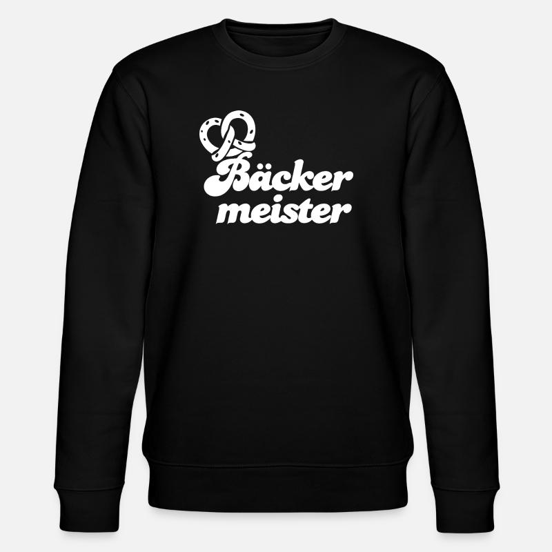 Bäckermeister - Stanley/Stella Unisex Bio-Sweatshirt CHANGER  - Schwarz