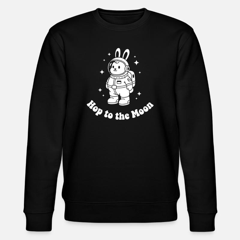 Moonhopper Bunny Astronaute - Sweat bio CHANGER Stanley/Stella Unisexe - noir