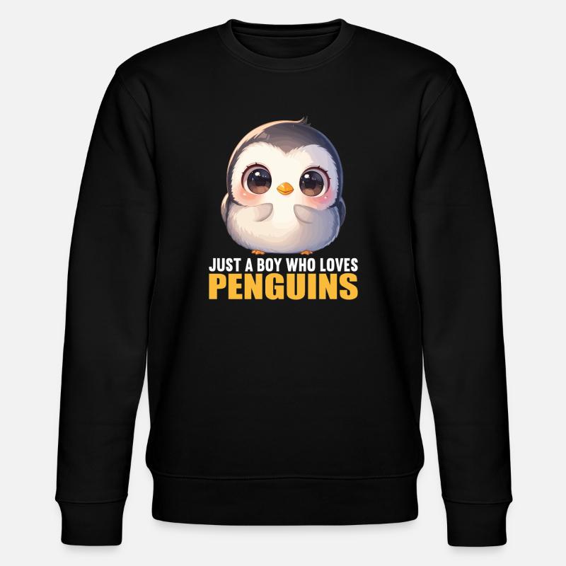 Pinguine Pinguin - Stanley/Stella Unisex Bio-Sweatshirt CHANGER - Schwarz