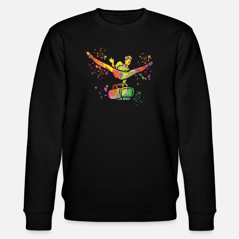 Kunstturnen Pauschenpferd Turner - Stanley/Stella Unisex Bio-Sweatshirt CHANGER  - Schwarz