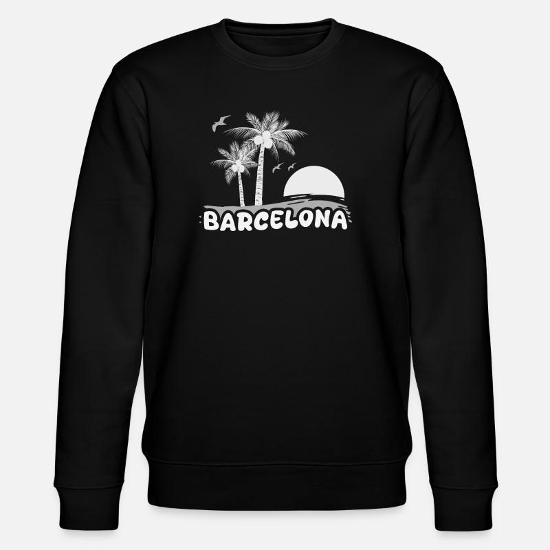 Barcelone comme plage - Sweat bio CHANGER Stanley/Stella Unisexe - noir