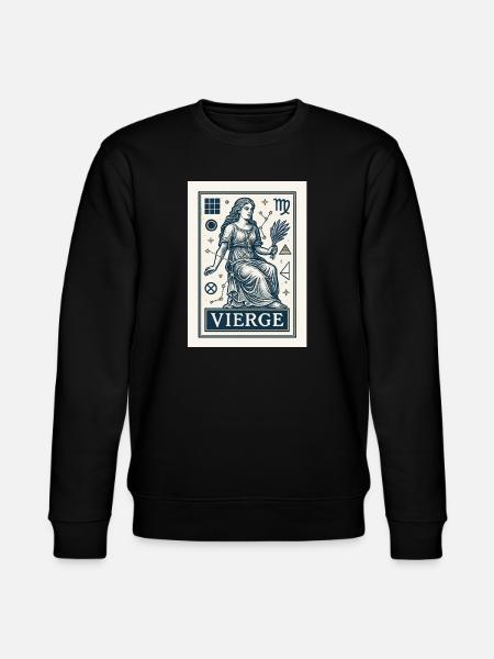 Virgo Star Sign - Astrology - Stanley/Stella CHANGER Unisex Organic Sweatshirt - black