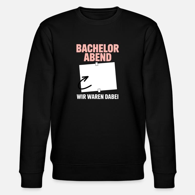 Junggesellenabschied JGA Bachelor Gästebuch - Stanley/Stella Unisex Bio-Sweatshirt CHANGER  - Schwarz