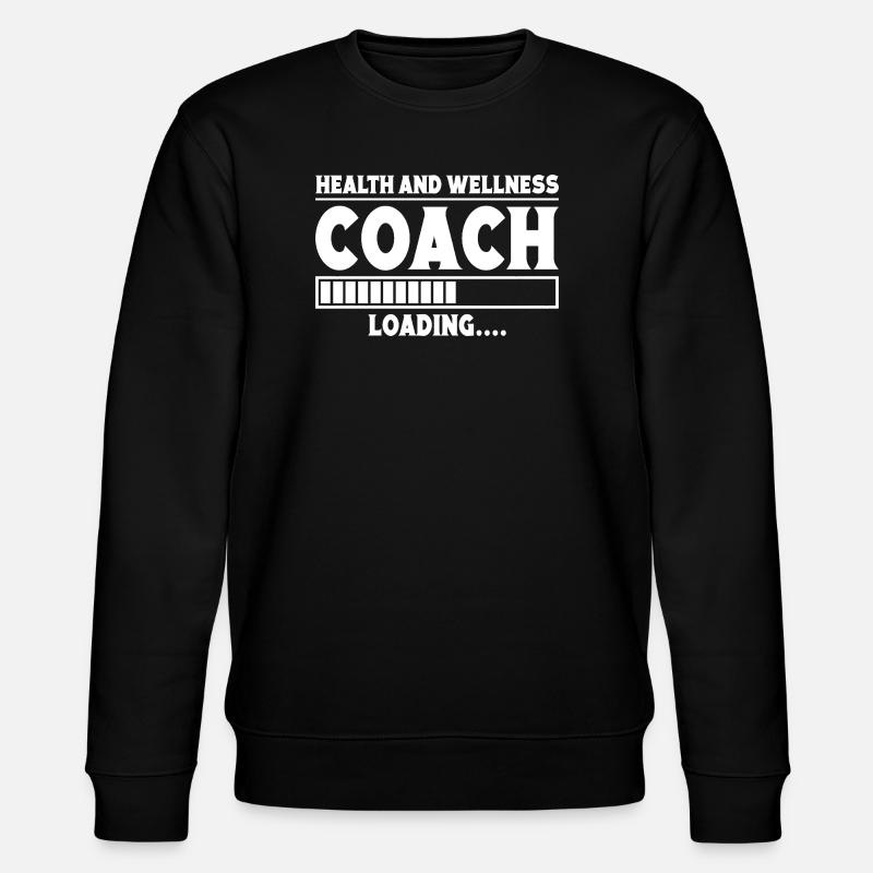 Powerlifting Bodybuilder Wellness Coach Loading - Stanley/Stella Unisex Bio-Sweatshirt CHANGER  - Schwarz