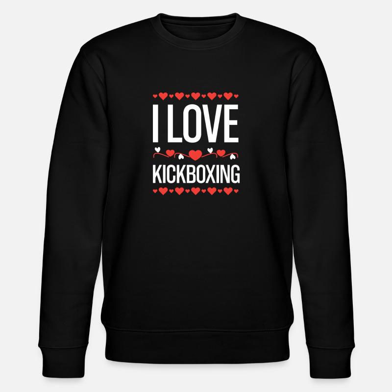 I Love Kickboxing  - Stanley/Stella Unisex Bio-Sweatshirt CHANGER  - Schwarz