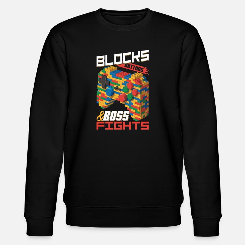 Building Blocks Gamer Gaming Brick Builder - Stanley/Stella Unisex Bio-Sweatshirt CHANGER - Schwarz