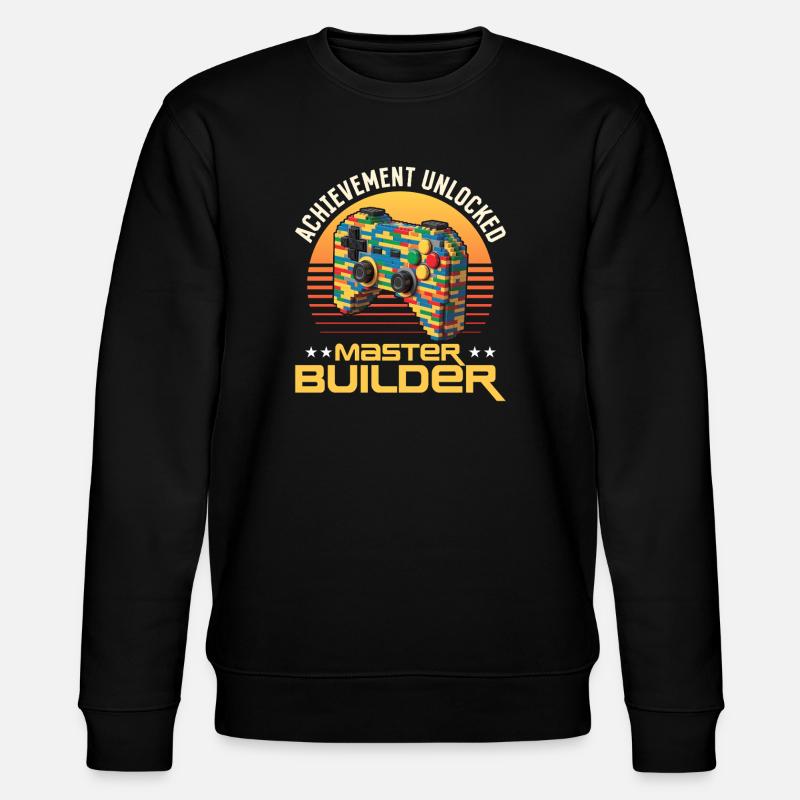 Building Blocks Gamer Gaming Brick Builder - Stanley/Stella Unisex Bio-Sweatshirt CHANGER  - Schwarz