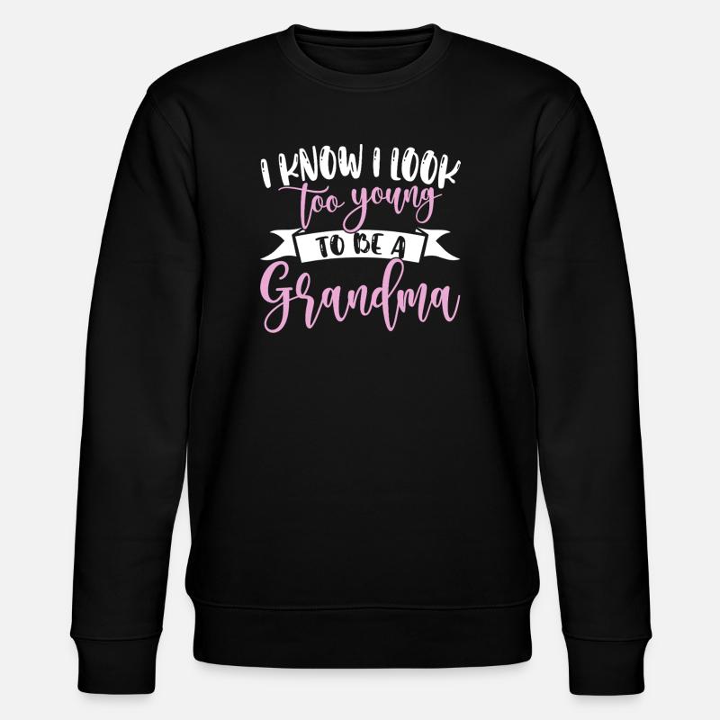 Oma Mama Geschenk Weihnachtsgeschenke Großmutter  - Stanley/Stella Unisex Bio-Sweatshirt CHANGER  - Schwarz