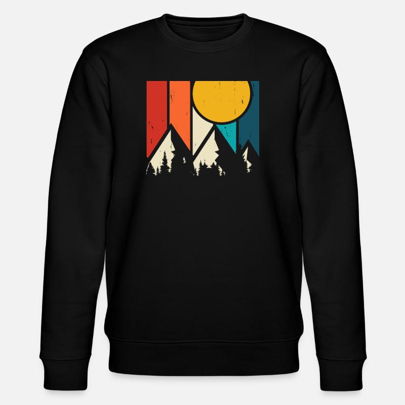 Wandern Wanderer Bergsteiger Geschenk - Stanley/Stella Unisex Bio-Sweatshirt CHANGER  - Schwarz