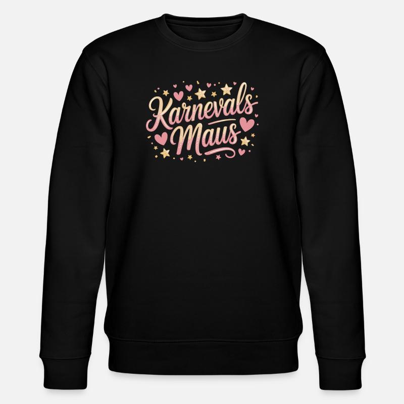 Karnevalsmaus Karneval Köln Kölner Karnevals Maus - Stanley/Stella Unisex Bio-Sweatshirt CHANGER  - Schwarz