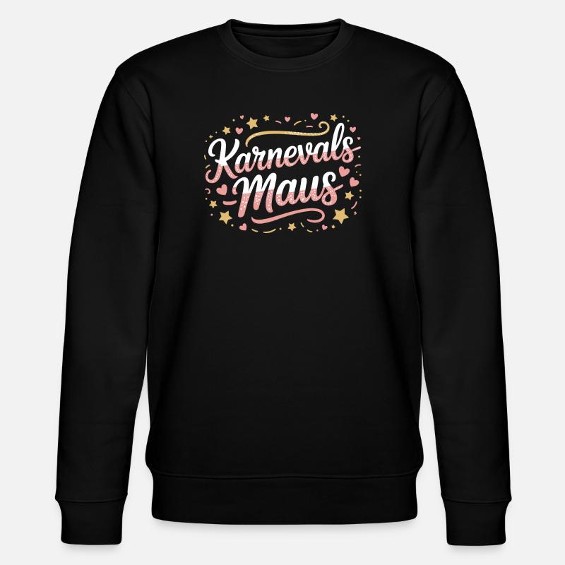 Karnevalsmaus Karneval Köln Kölner Karnevals Maus - Stanley/Stella Unisex Bio-Sweatshirt CHANGER  - Schwarz