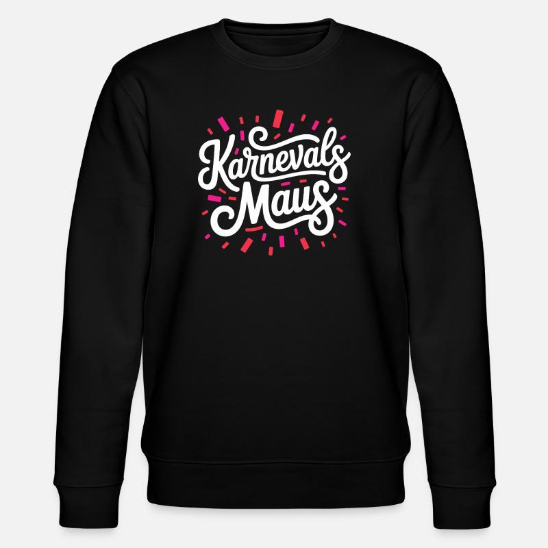 Karnevalsmaus Karneval Köln Kölner Karnevals Maus - Stanley/Stella Unisex Bio-Sweatshirt CHANGER - Schwarz