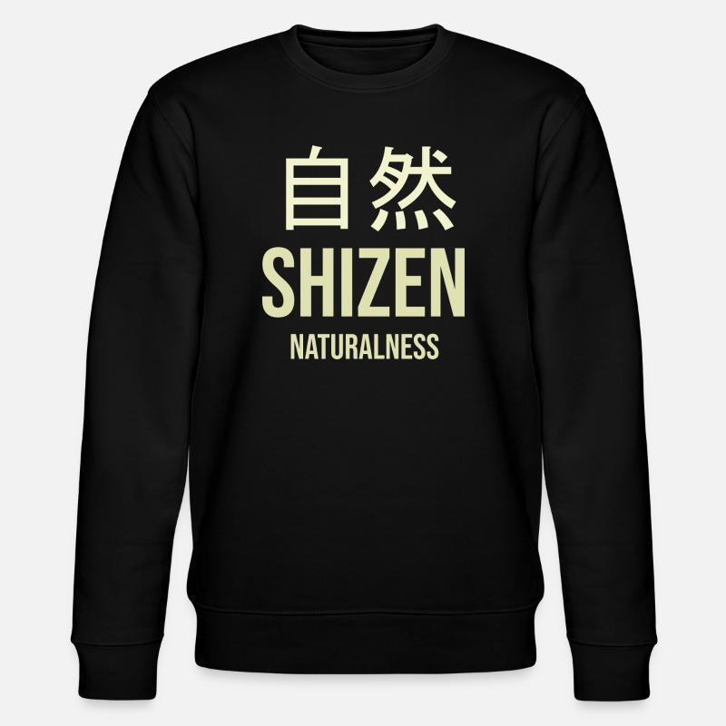 Natur Zen SHIZEN - Stanley/Stella Unisex Bio-Sweatshirt CHANGER  - Schwarz