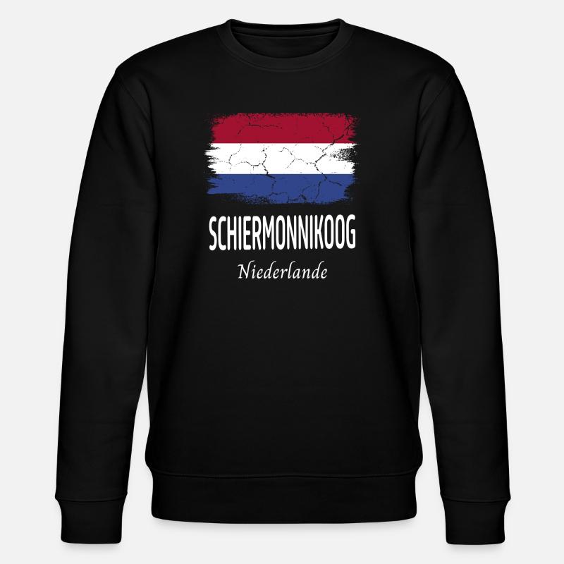 Schiermonnikoog - Stanley/Stella Unisex Bio-Sweatshirt CHANGER  - Schwarz