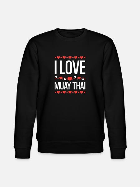 I Love Muay Thai - Stanley/Stella CHANGER Unisex Organic Sweatshirt - black