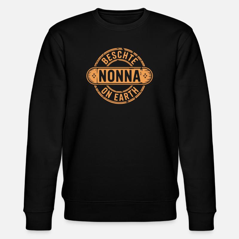 Beschte Nonna Schweizerdeutsch Italien - Stanley/Stella Unisex Bio-Sweatshirt CHANGER  - Schwarz