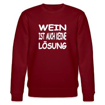 Wein - Stanley/Stella Unisex Bio-Sweatshirt CHANGER  - Burgunderrot - Vorne - Nik (191cm) & Marisol (170cm)