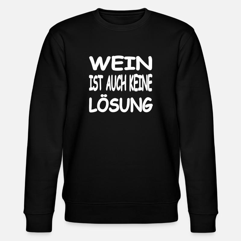 Wein - Stanley/Stella Unisex Bio-Sweatshirt CHANGER  - Schwarz