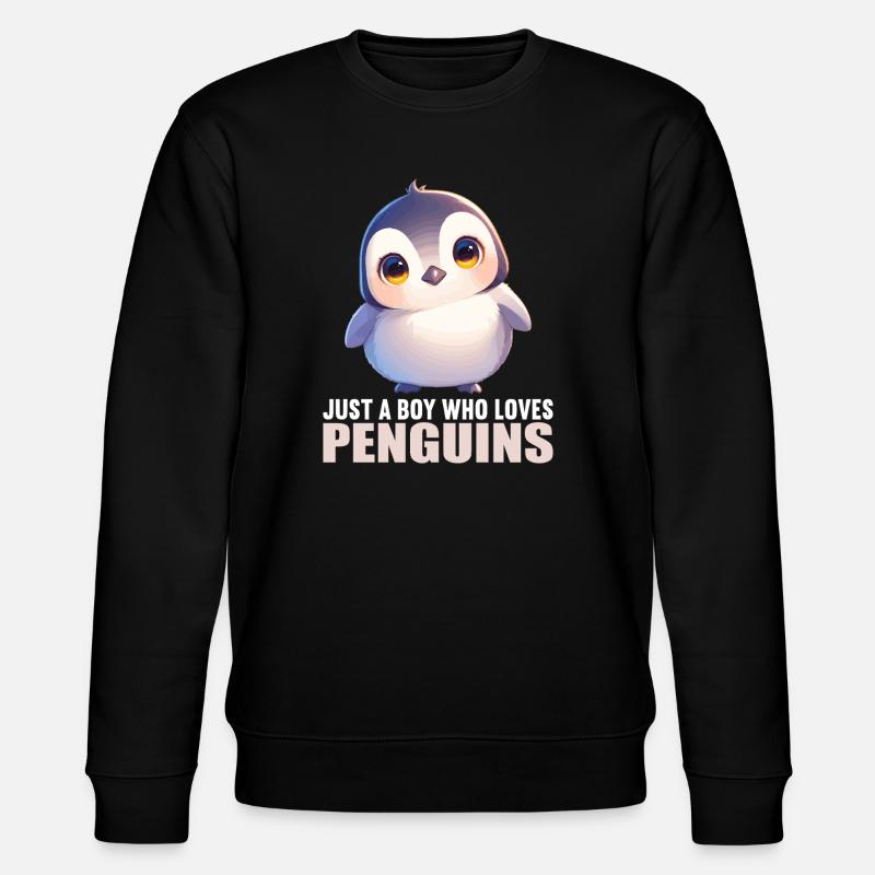 Pinguine Pinguin - Stanley/Stella Unisex Bio-Sweatshirt CHANGER - Schwarz