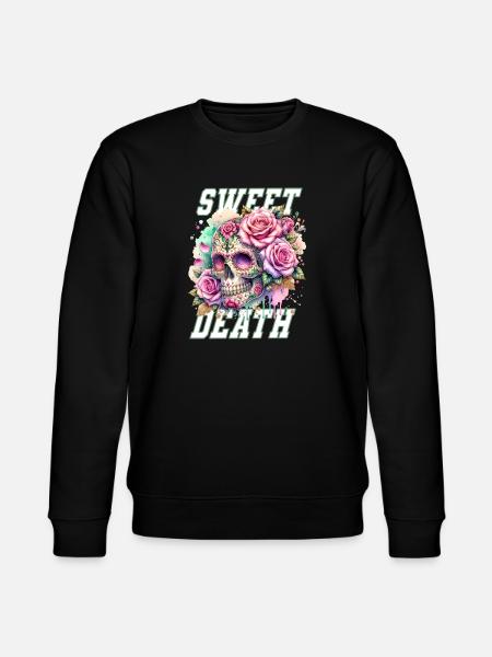 Fleurs Crâne Beauté Floraison - Sweat bio CHANGER Stanley/Stella Unisexe - noir