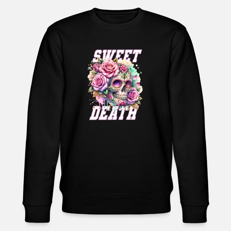 Fleurs Crâne Beauté Floraison - Sweat bio CHANGER Stanley/Stella Unisexe - noir