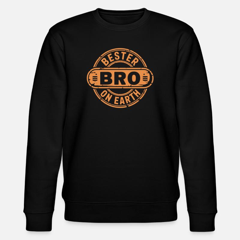 Bester Bro Bruder - Stanley/Stella Unisex Bio-Sweatshirt CHANGER  - Schwarz