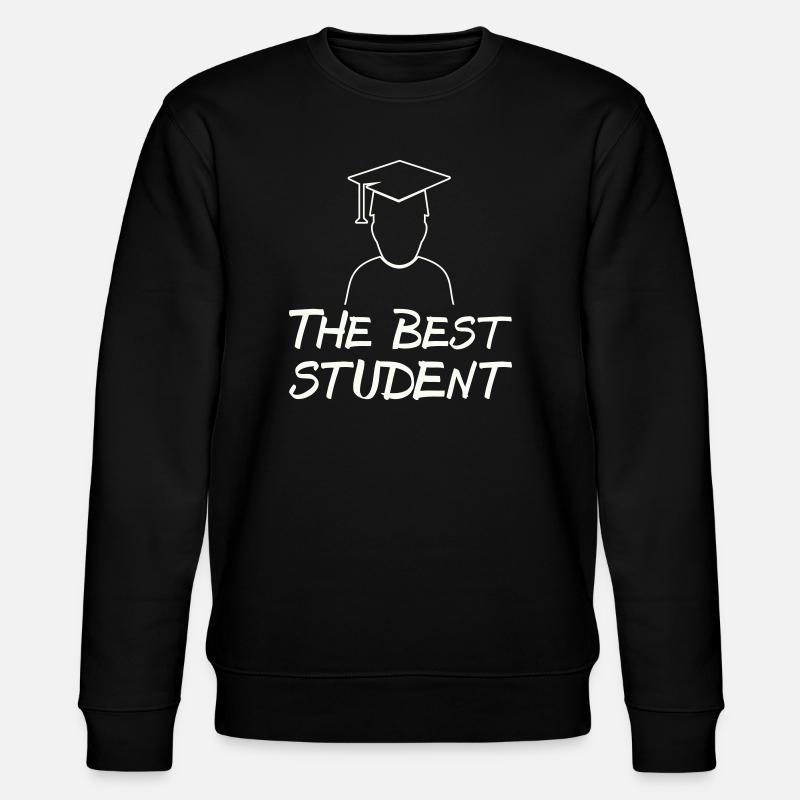Der Beste Student – Abschlussmotiv - Stanley/Stella Unisex Bio-Sweatshirt CHANGER  - Schwarz