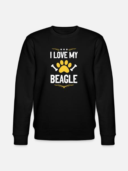 J’adore mon Beagle - Sweat bio CHANGER Stanley/Stella Unisexe - noir