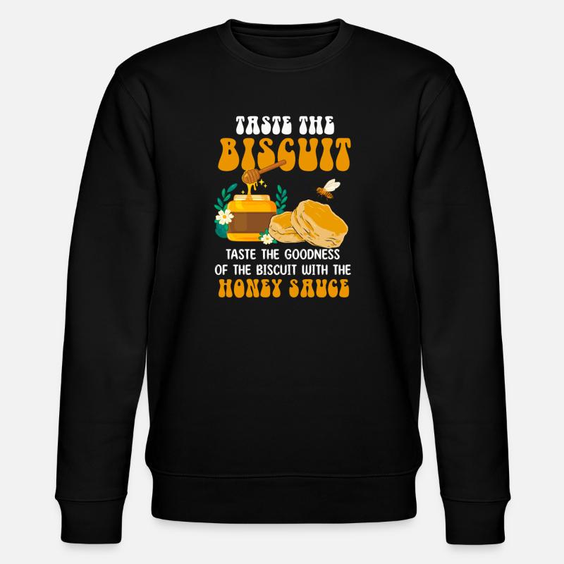 Honey Biscuit Bee Delight - Stanley/Stella CHANGER Unisex Organic Sweatshirt - black