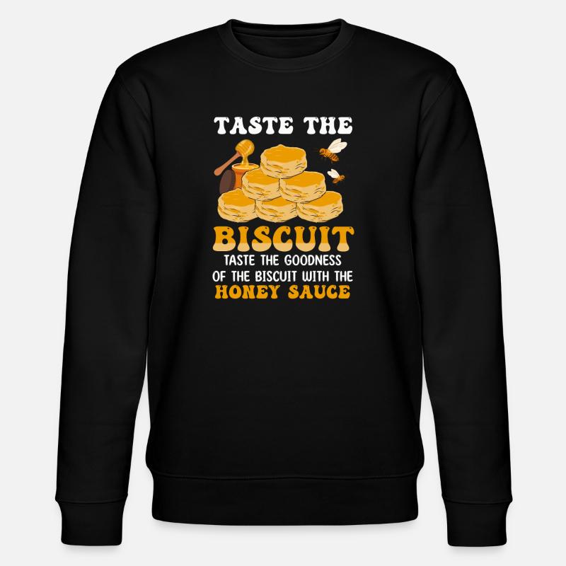 Honey Glazed Biscuit Stack - Stanley/Stella CHANGER Unisex Organic Sweatshirt - black
