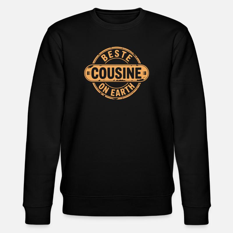 Beste Cousine - Stanley/Stella Unisex Bio-Sweatshirt CHANGER  - Schwarz