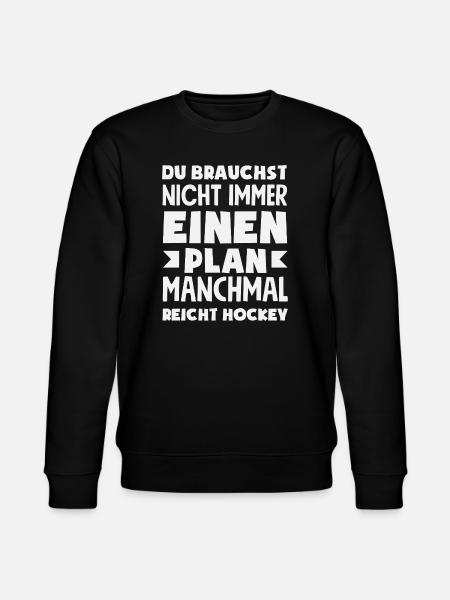 Funny Hockey Hockey Player Gift - Stanley/Stella CHANGER Unisex Organic Sweatshirt - black