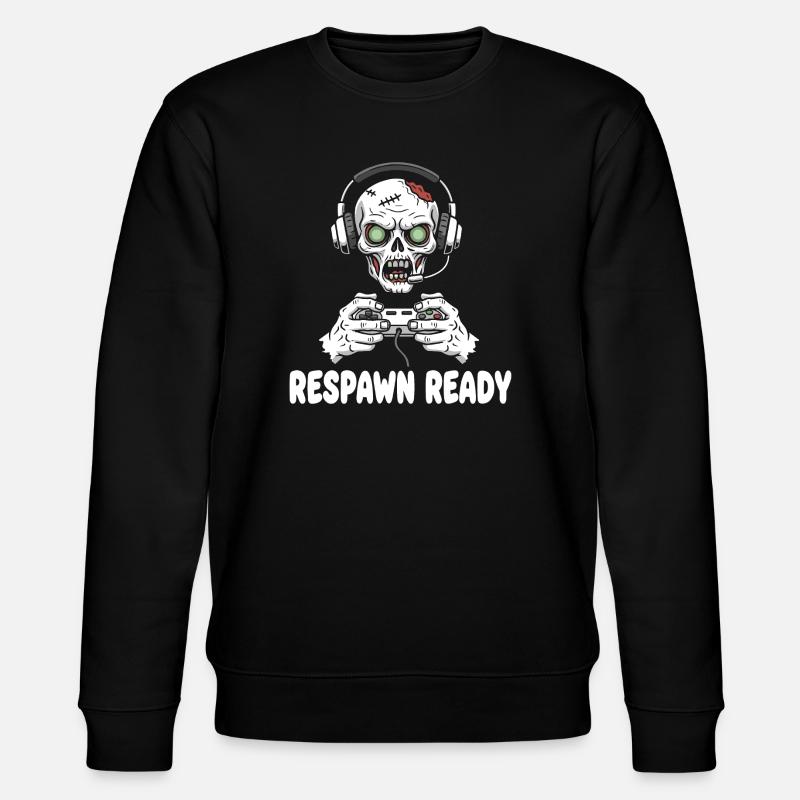 Respawn Ready Zombie Skull Gaming - Sweat bio CHANGER Stanley/Stella Unisexe - noir